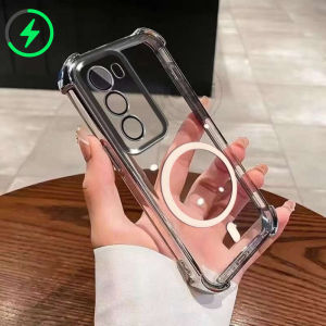 เคส Infinix HOT 60 Pro Plus 60i ยอดนิยม50 40 Pro Plus 50i 30 Play 30i 10S NFC 9 10 Play เคสแววที่ชัดเจนแม่เหล็กสุดหรูปลอกกันกระแทกสวยงาม