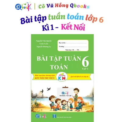 Sách - Combo Bài tập tuần toán lớp 6 - Cả năm - Kết nối tri thức ( 2 cuốn)