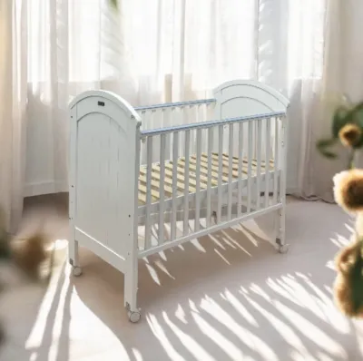 SENI DAYA Angelcot Natalyst Full Board Solid Tropical Meranti Wood 60 cm x 120 cm Baby Cot Package (FREE GIFT) Katil Bayi Cadar Tilam/Crib Fitted Sheet Full Cotton