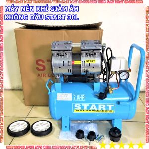 Máy nén khí không dầu Đài Loan START ST0625 - Tự động nạp khí giảm âm chống ồn - Bình 30 lít - Thợ Săn Máy Ngon