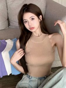 2808-8 เทรนด์ใหม่ มาแรง เสื้อกล้ามคอกลมแขนทรงเว้าลึก ผ้าไหมพรมนิ่ม-ยืด 9สีสวยๆ (สินค้าพร้อมส่ง)