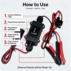 Car EPB Caliper Motor Release Tool 12V for Car Parking Brake Repair FOO One-Key Reset Switch
