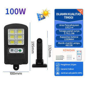 3 Years warranty Lampu solar tenaga surya otomatis outdoor LED Lampu jalan tenaga surya Lampu solar panel Solar Light Tenaga Surya dengan Remote