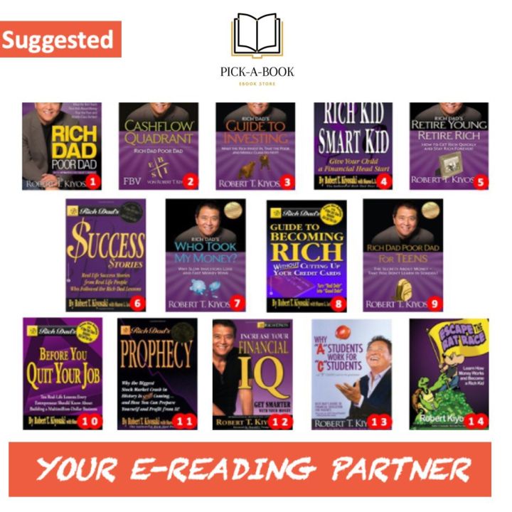 eBook Bundle/Book: Rich Dad Poor Dad book series, 14 books by Robert Kiyosaki