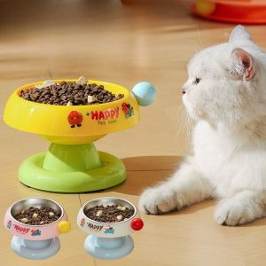 Meilovmao Stainless Steel Pet Bowl Dopamine Cat Dog Food Bowls Elevated Detachable Cat Feeder Makanan Kucing