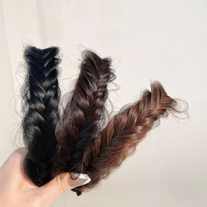 Fairy Castle】ที่คาดผมแฟชั่นสไตล์เกาหลีแบบใหม่วิกผมถักเปียลายกระดูกตกปลาที่คาดผมแบบถักอุปกรณ์ผมสำหรับผู้หญิง