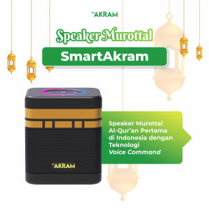 Smart Akram Speaker Murottal Murotal AlQuran Al-Quran Digital Lengkap 30 Juz Remote Dengan Suara Teknologi Voice Command Desain Kabah