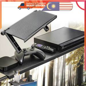 Screen Caddy TV Box Top Shelf Storage Bracket Stand Monitor Wall Mount Rack Plastic Organizer Desktop For Home