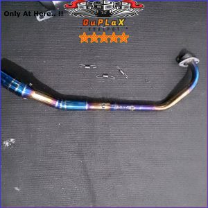 Knalpot AHM Pro Racing Pipe Blue moon Untuk Motor Yamaha Mx 135 Mx King