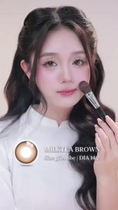 Kính Áp Tròng CARASE 1 Ngày Basic -  cận Nâu Sữa - MILK TEA BROWN SIHY [1 chiếc]