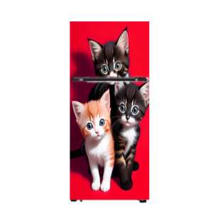 Stiker Kulkas 1 Pintu /Kulkas 2 pintu/Kompor/ Mesin Cuci / Ricecoker Motip Kucing there cat