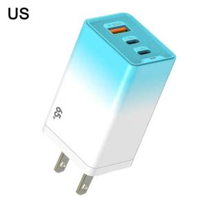 Loại USB C sạc với bộ chuyển đổi 65W sạc nhanh 3 cổng USB-C/USB-A rắc cắm Bộ chuyển đổi cho EU/US cho s8g4