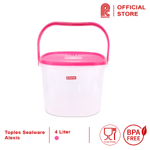 PACIFIC Sealware Segi Toples Plastik 4 Liter Alexis Food Container Wadah Makanan PAC-SEALWARE Varian Warna