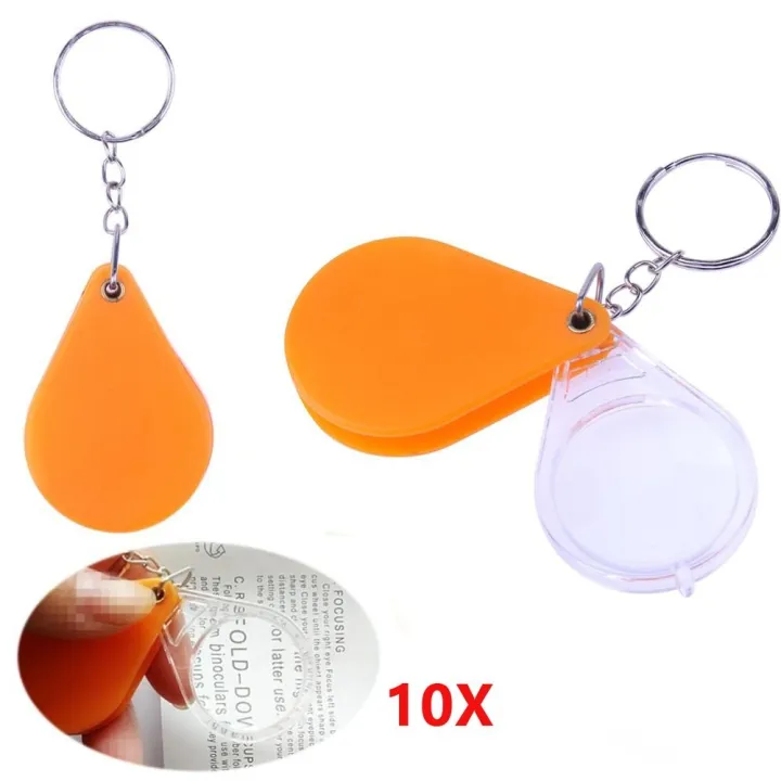 DITIPOO 10x Móc chìa khóa Móc khóa Kính lúp Thủy tinh Móc chìa khóa ...