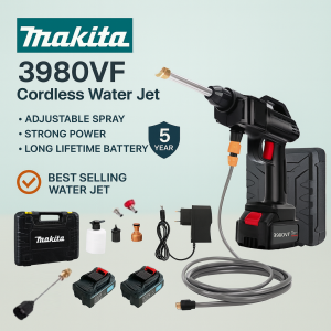 Makita Cordless Waterjet Portable Car Wash Cleaner Spray Gun Water Jet Pump Portable Outdoor Wash Car Floor Tiles