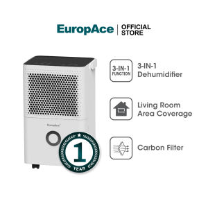 Online Exclusives: EuropAce 12L & 30L Smart Dehumidifiers + Odour Remover | Carbon Filter WiFi | EDH3122AWH EDH3300DWH