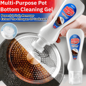 Kitchen Multi-Purpose Pot Bottom Gel Cleaner Cookware Black Dirt Remover Decontamination Cream Household Cleaning Paste