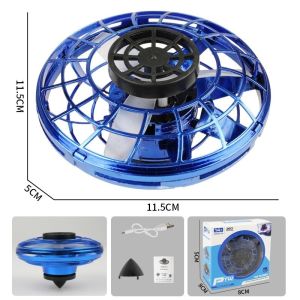 Flying Spinner Toy Auto Return Boomerang Led Light Rechargeable Handheld Spin Top Indoor Play
