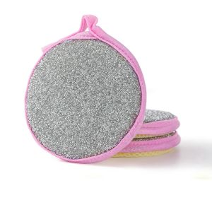 Combo 3 Miếng rửa chén bọt biển rửa chén hình hoạt họa đáng yêu rửa bát cute Miếng rửa chén dĩa 2 mặt hình tròn FELAA