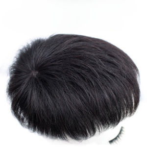 Wig Mens Short Hair Reissue Piece Spot Wholesale Real Hair Wig Piece Cover White Hair Volume Mens Reissue Block