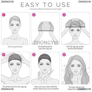 [COD] ZHONGYI0 2 Pieces Pack Wig Cap Hair Net For Weave Hairnets Wig Nets Stretch Mesh Cap For Making Wigs Free Size Wig Accessories Tools