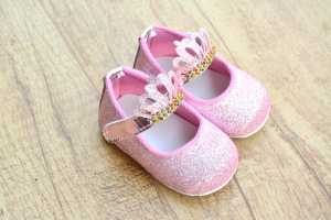 sepatu bayi perempuan princess mahkota 0-14 bln
