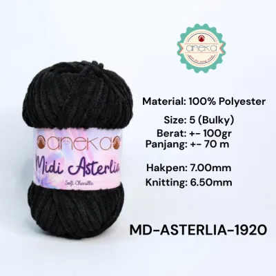KATALOG - Benang Rajut Midi Asterlia / Soft Chenille / Crochet Knitting Yarn