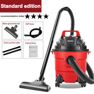 Vacuum Cleaner Household 15L Powerful High-Power Bucket Suction Nine-Piece Set Powerful High-Power Bucket Suction Commercial Vacuum Cleaner Cylinder Dry And Wet Blowing Three-Use Vacuum Cleaner 1000W High Power