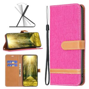 Case For Samsung Galaxy A10 A10S A20 A20S A30 A30S A50 A50S A70 Magnetic Denim Leather Wallet Card Slot Flip Cover Casing