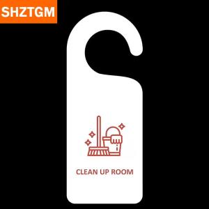 [COD] SHZTGM ไม่รบกวนป้ายประตูห้อยป้ายร้านทำความสะอาดห้องป้ายประตูสองด้านสำหรับคลับคาเฟ่โรงแรม