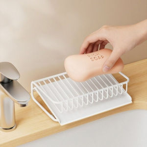 Soap Storage Rack with Drain Design Portable Multifunctional Household Bathroom Accessory
