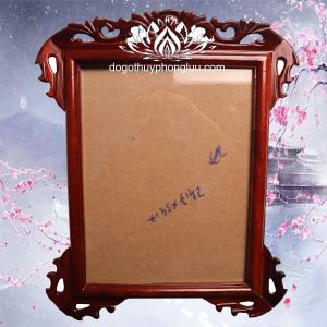 khung ảnh gỗ hương-khung ảnh treo tường-khung ảnh thờ treo 2 cỡ ảnh 21x31 và 25x35
