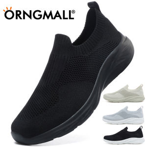 ORNGMALL Mesh Shoes for Men High Quality Sneakers Slip-On Breathable Fashion Gym Casual Light Walking Suitable for Daily Life and Sports MenSneakers Plus Size 39-48