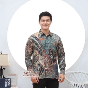 BAJU BATIK PRIA LENGAN PANJANG M L XL XXL SERAGAM BATIK - BATIK PRIA MODERN - SRB STORE