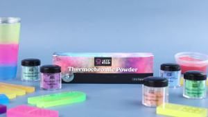 LETS RESIN  Thermochromic Pigment Powder Temperature Activated  in  70°F-5  Color Changing Powder  For 、 Paint 、 Slim 、 Epoxy Resin 、 Ink 、 Fabric Art  Casting  3  Gram