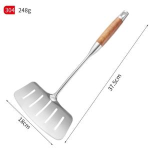 Xẻng chiên cá lật cá xào nấu inox 304 dụng cho nhà bếp loại tốt - dụng cụ xào  - xẻng xào cán dài  - Bộ xẻng Inox Cao Cấp - dụng cụ nhà bếp