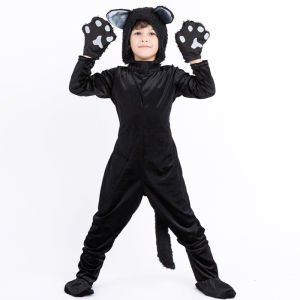 Childrens Day Parent-Child Outfit Costumes Halloween Costume Black Cat Devil Outfit Animal Costumes