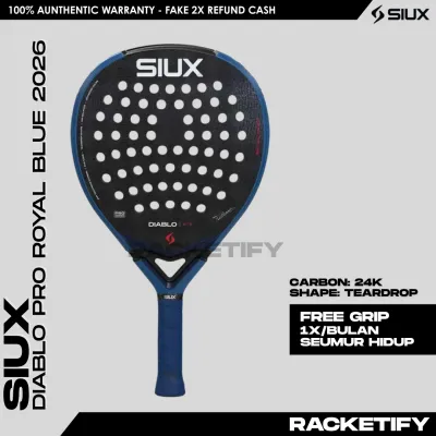SIUX DIABLO PRO ROYAL BLUE 2026 100% Original / Racket Padel Siux Diablo Pro Royal Blue 2026