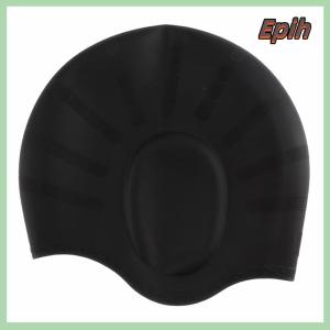[Epih] Adults High Elastic Swimming Caps Men Women Waterproof Swimming Pool Cap Protect Ears Long Hair Large Silicone Diving Hat