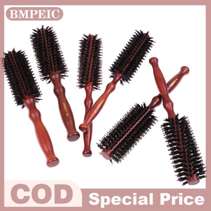 BMPEIC 1PC thẳng Twill Tóc Lược tự nhiên heo rừng lông lăn bàn chải ...