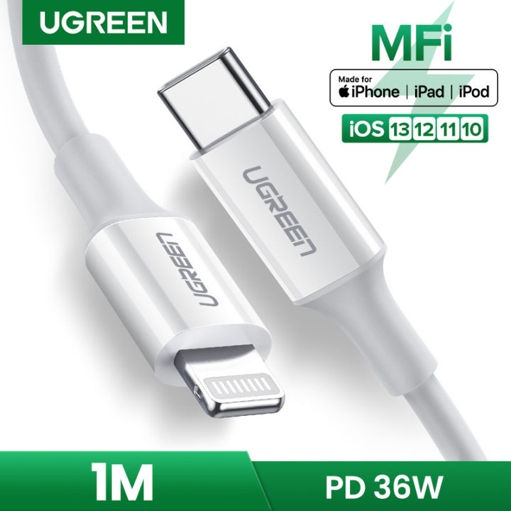 Ugreen Mfi Iphone Fast Charging Cable Usb C To Lightning Pd Fast Charging Cable Compatible For