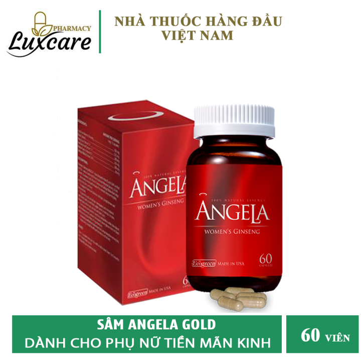 [HCM]Sâm Angela Gold 60 Viên - Tăng Cường Sắc Đẹp Phụ Nữ Tiền Mãn Kinh