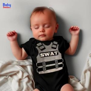 Baby Onesies PH Special Officer Commander Career Baby Boy Girl Clothes 0-12 months Monthly Outfit