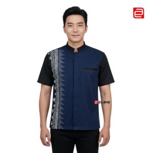 baju kemeja koko  bordir dan batik pria lengan pendek - kemeja koko lengan pendek terbaru - gratis ongkir