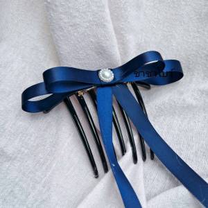 หวีสับ หวีสับโบว์ โบว์ติดหวี ริบบิ้นขนาดครึ่งนิ้ว งานสวยสีสันสดใส พร้อมส่ง