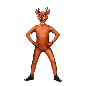 ชุดหมีกวางเรนเดียร์ปาร์ตี้ฮาโลวีนใหม่ ชุดหมีกวางเรนเดียร์คริสต์มาส เกมสยองขวัญ