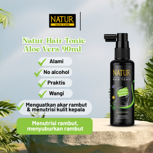 Klik-Beli NATUR Hair Tonic Aloe Vera 90ml | Tonik Menebalkan Rambut Thickening Menutrisi dan Menyuburkan Rambut