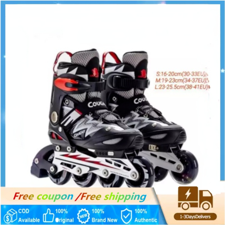 Month Warranty】Cougar MZS835L Adjustable Inline Skate Roller