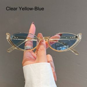 PURETEN Fashion Eyewear Women Men Half-frame Shades Sun Glasses Cat Eye Sunglasses