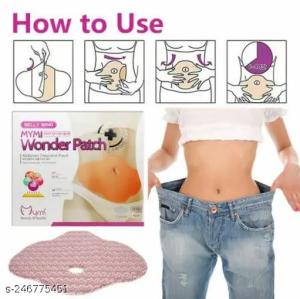 Belly Shaping Patch Women Belly Wing Abdomen Lifting Stickers Weight Loss Flat Tummy Products Abdomen Fat Burning Navel Patches Firming Waist Loose Skin Big Belly Slimming Patch（5pcs/box）low body